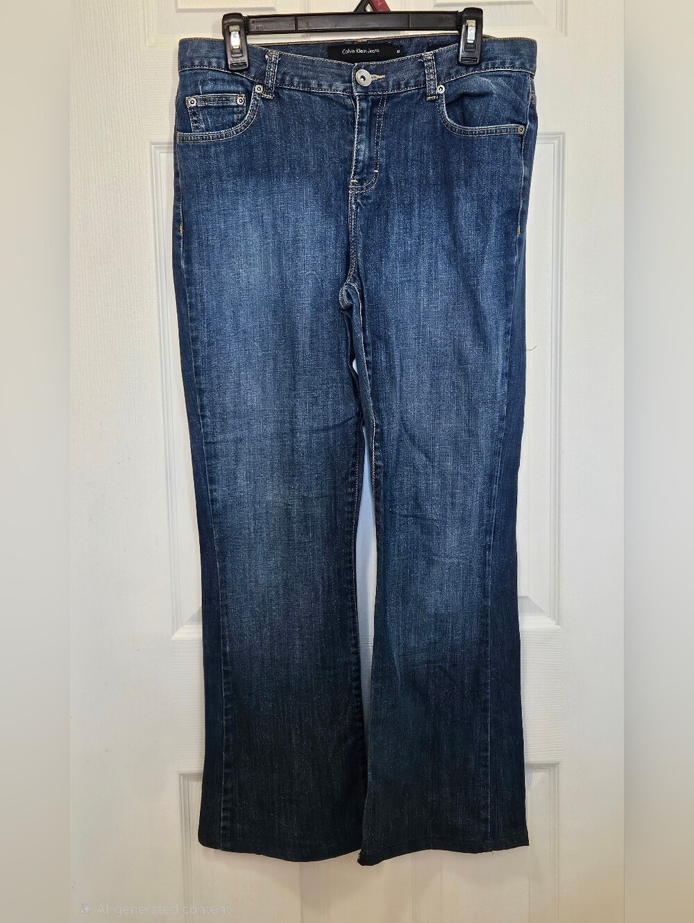 Calvin Klein Dark Blue Flare Leg Jeans